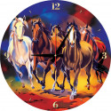 PUZZLE CLOCK - HORSES