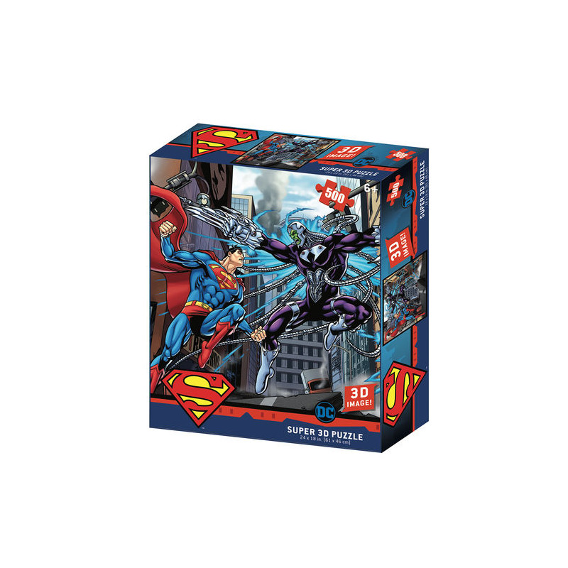 PUZZLE LENTICULAR DC COMICS SUPERMAN VX. BRAINIAC
