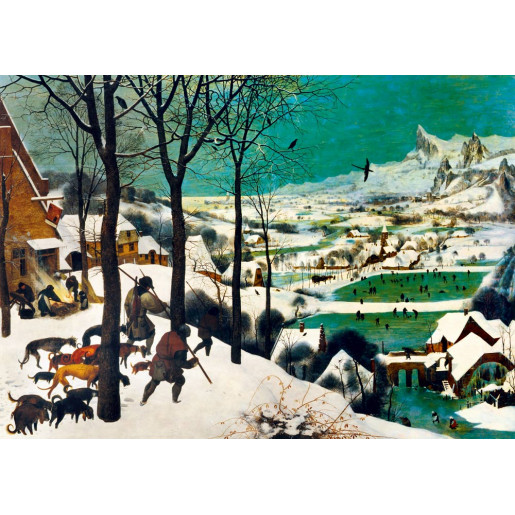 BRUEGEL EL VIEJO, CAZADORES EN LA NIEVE