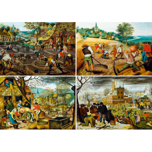 PIETER BRUEGHEL EL JOVEN, LAS CUATRO ESTACIONES