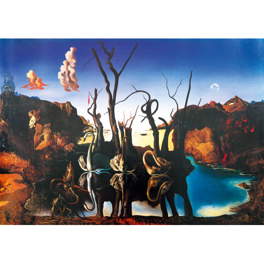 SALVADOR DALI, CISNES REFLEJANDO ELEFANTES, 1937
