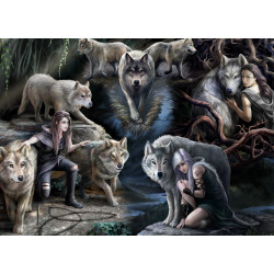 ANNE STOKES, COLLAGE DE LOBOS