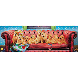 PERRITOS EN EL SOFA
