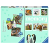 CACHORROS DE ANIMALES, 3 PUZZLES + MEMORIA
