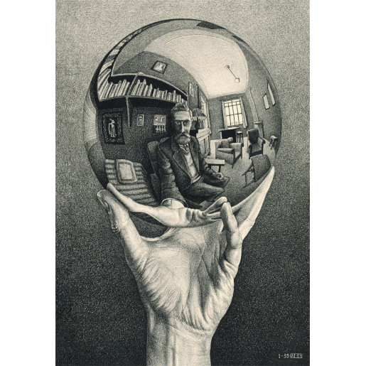 M.C.ESCHER, HAND WITH REFLECT