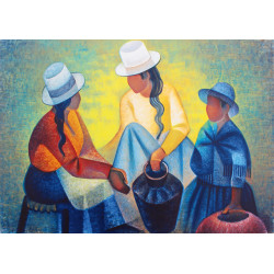 LOUIS TOFFOLI - MUJERES A LA POTICHE BLEUE 1977