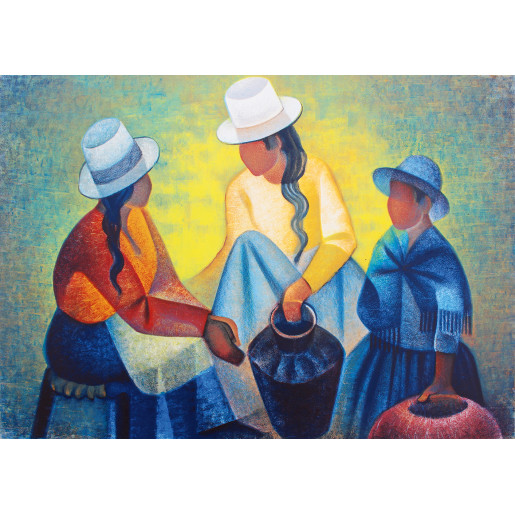 LOUIS TOFFOLI - MUJERES A LA POTICHE BLEUE 1977
