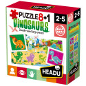 HEADU - PUZZLE 8+1 DINOSAURIOS