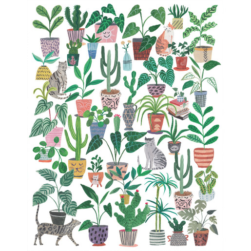 GATOS Y PLANTAS