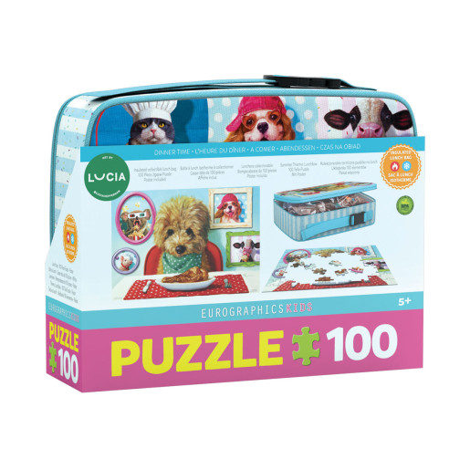 BOLSA DE DESAYUNO CON PUZZLE,  HORA DE LA CENA
