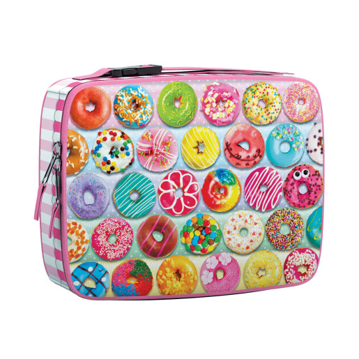BOLSA DE DESAYUNO CON PUZZLE, DONUTS DELICIOSOS