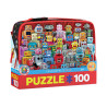 100 - BOLSA DE DESAYUNO CON PUZZLE, ROBOTS