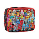 BOLSA DE DESAYUNO CON PUZZLE, ROBOTS