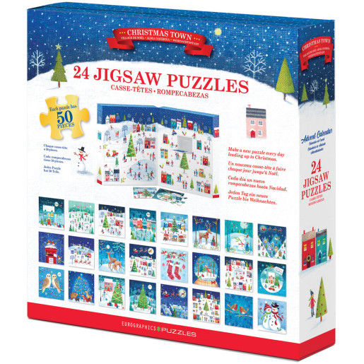 PUZZLE CALENDARIO DE ADVIENTO, PUEBLO NAVIDEÑO