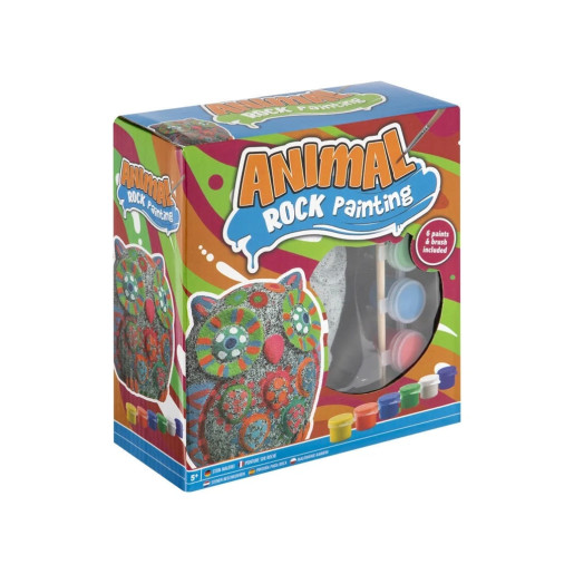 GRAFIX-SET ROCK PAINTING BUHO