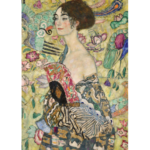 KLIMT, DAMA CON ABANICO