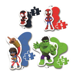 MI PRIMER PUZZLE 3-6-9-12 SPIDEY