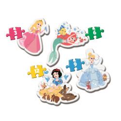 MI PRIMER PUZZLE 3-6-9-12 PRINCESAS