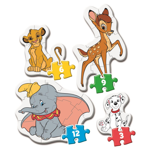 MI PRIMER PUZZLE 3-6-9-12 ANIMALES AMIGOS