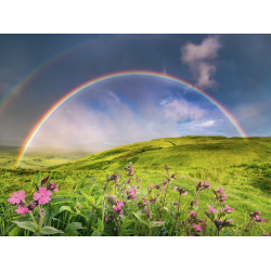 PAISAJE CON ARCO IRIS