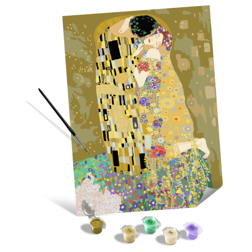 KLIMT: EL BESO, SERIE CANVA