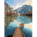 LAGO DE MONTAÑA, SERIE CANVA