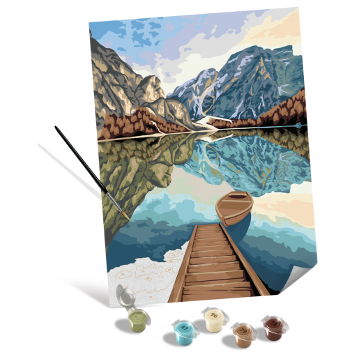 LAGO DE MONTAÑA, SERIE CANVA
