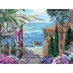PAISAJE MEDITERRANEO, SERIE CANVA