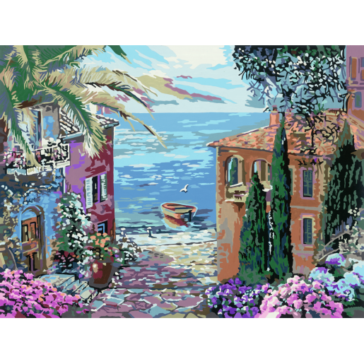PAISAJE MEDITERRANEO, SERIE CANVA