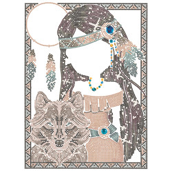 INDIA CON LOBO - DIAMOND DOTZ