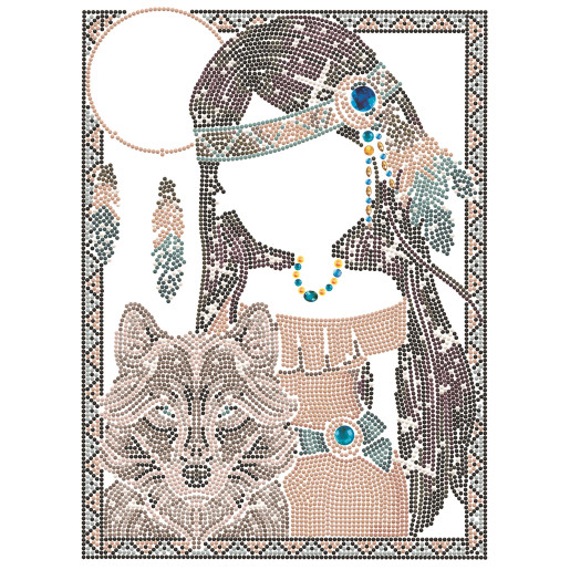 INDIA CON LOBO - DIAMOND DOTZ