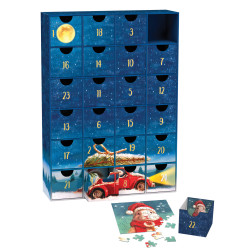 PUZZLE CALENDARIO DE ADVIENTO, ANIMALES DE NAVIDAD