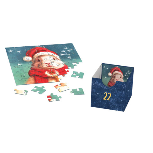 PUZZLE CALENDARIO DE ADVIENTO, ANIMALES DE NAVIDAD