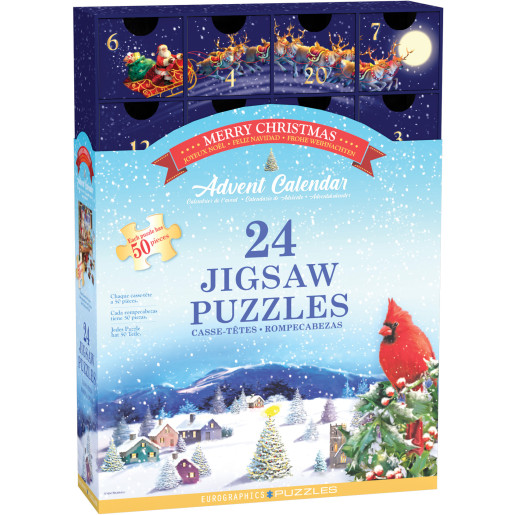 PUZZLE CALENDARIO DE ADVIENTO, FELIZ NAVIDAD