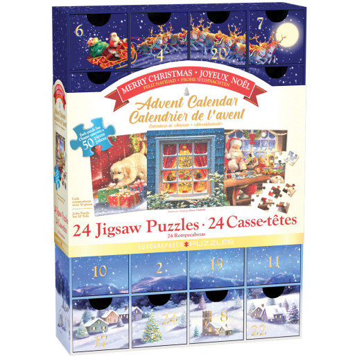 PUZZLE CALENDARIO DE ADVIENTO, FELIZ NAVIDAD