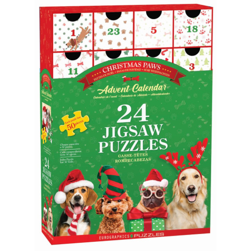 PUZZLE CALENDARIO DE ADVIENTO, PATAS DE NAVIDAD