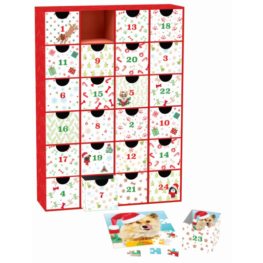 PUZZLE CALENDARIO DE ADVIENTO, PATAS DE NAVIDAD