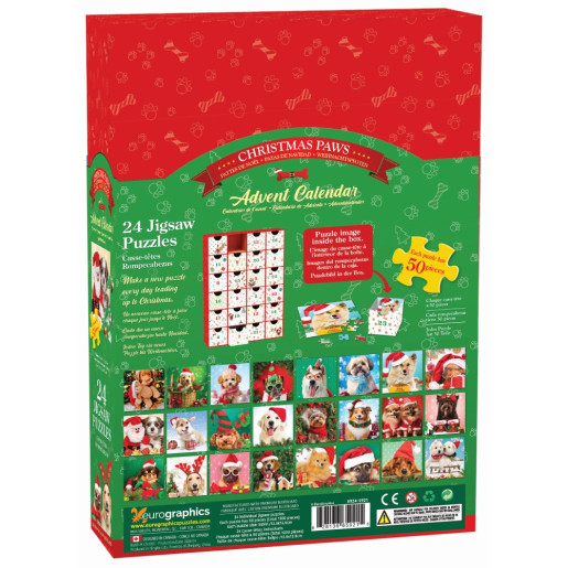 PUZZLE CALENDARIO DE ADVIENTO, PATAS DE NAVIDAD