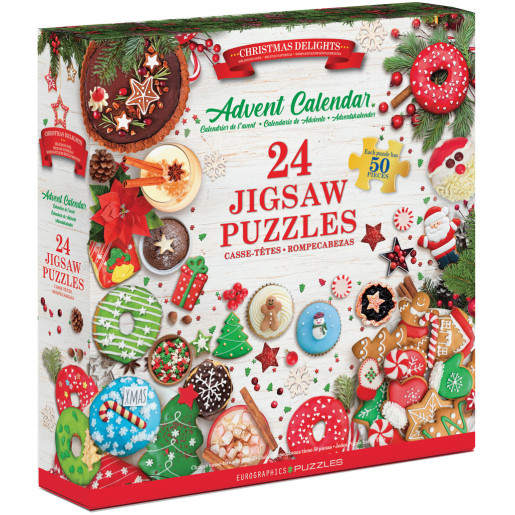 PUZZLE CALENDARIO DE ADVIENTO, DELICIAS NAVIDEÑAS