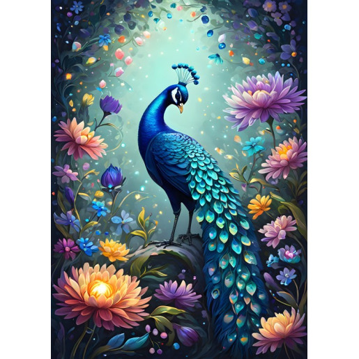 FLORES Y PAVO REAL