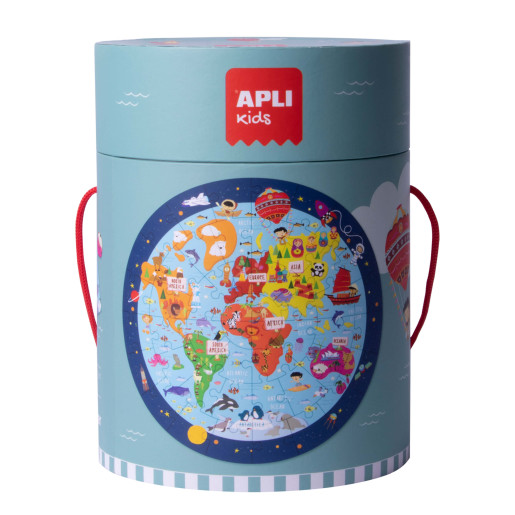 PUZZLE CIRCULAR MAPAMUNDI