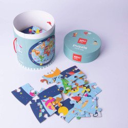 PUZZLE CIRCULAR MAPAMUNDI