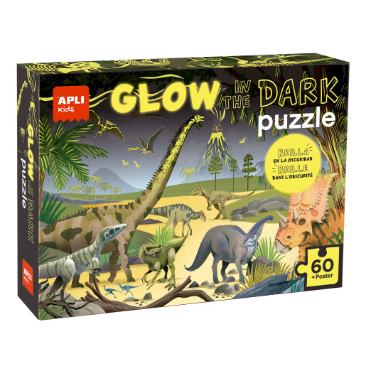 PUZZLE GLOW DINOSAURIOS