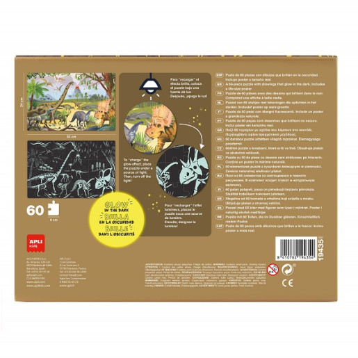 PUZZLE GLOW DINOSAURIOS