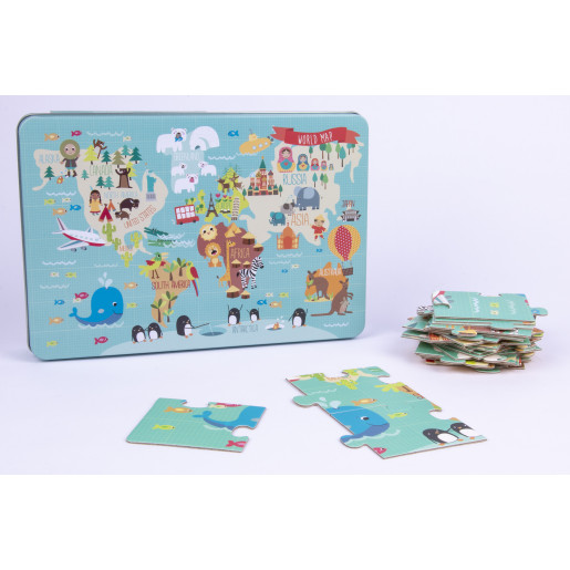 PUZZLE MAPAMUNDI MARTINA HOGAN