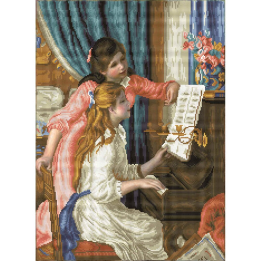 CHICA EN EL PIANO (RENOIR) - DIAMOND DOTZ