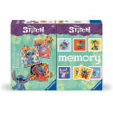 DISNEY STITCH 3 PUZZLE+MEMORY