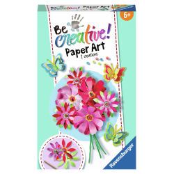 ARTE EN PAPEL, FLORES Y MARIPOSAS