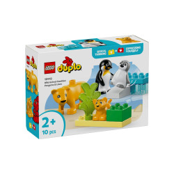 LEGO DUPLO - FAMILIAS DE LA FAUNA SALVAJE: PINGUINOS Y LEONES