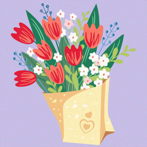 CREART - TREND CUADRADOS - TULIPANES